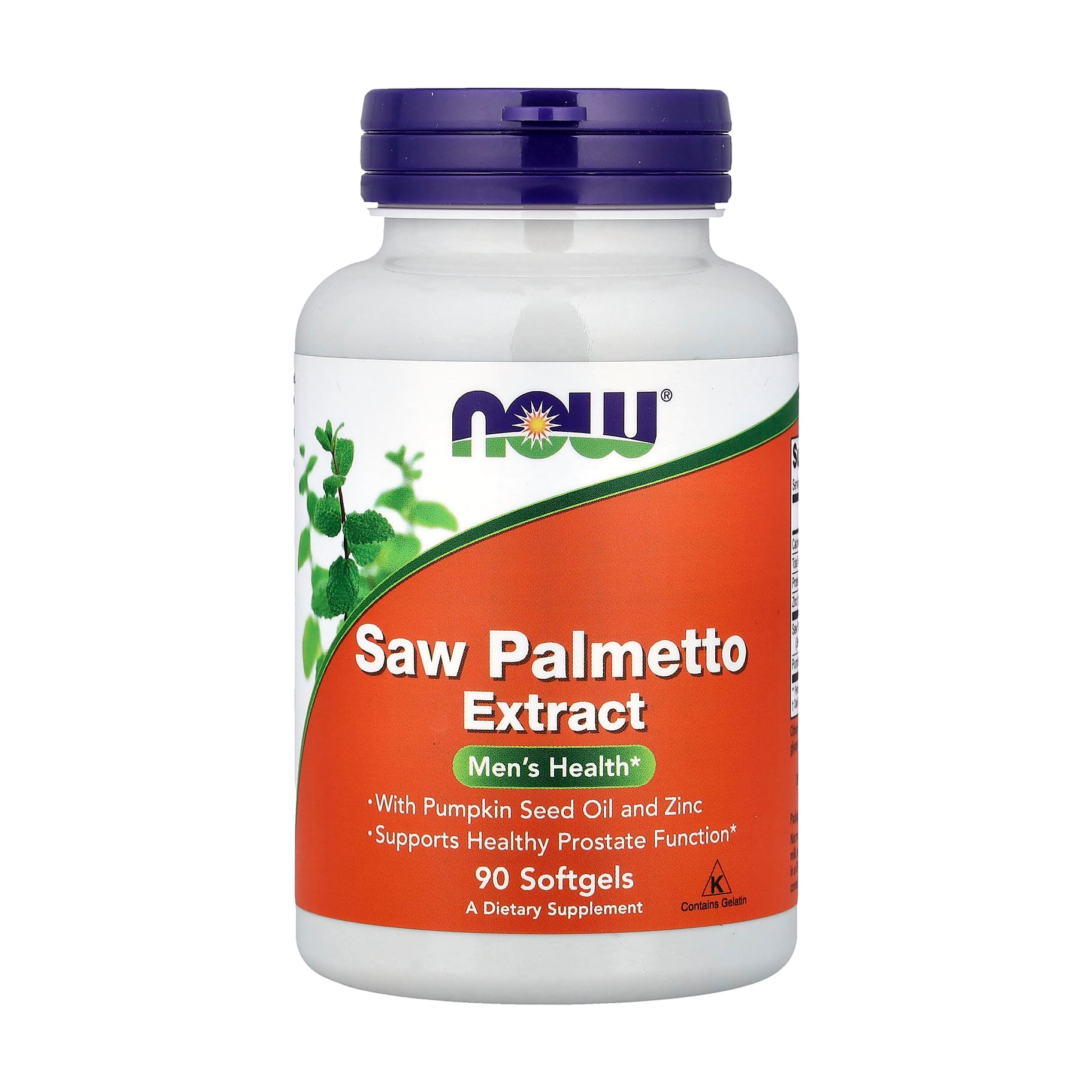 Екстракт Со Пальметто Now Foods Saw Palmetto Extract з олією насіння гарбуза та цинком, 90 капсул